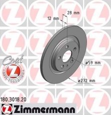 Тормозной диск 180.3018.20 Zimmermann фото 1