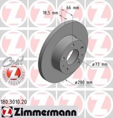 Купить 180.3010.20 Zimmermann Тормозные диски Jumper (1.9, 2.0, 2.4, 2.8)