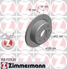 Тормозной диск 150.1129.20 Zimmermann фото 1
