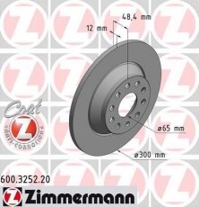 Купити 600.3252.20 Zimmermann Гальмівні диски Passat B8 (1.4, 1.6, 1.8, 2.0)