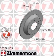 Купить 320.3811.20 Zimmermann Тормозные диски Carens (1.6, 1.7, 2.0)