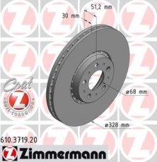 Гальмівний диск 610.3719.20 Zimmermann фото 1