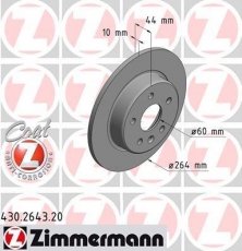 Купити 430.2643.20 Zimmermann Гальмівні диски Astra (1.0, 1.4, 1.6)