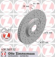 Тормозной диск 430.2607.52 Zimmermann фото 1