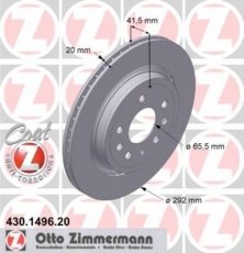 Гальмівний диск 430.1496.20 Zimmermann фото 1
