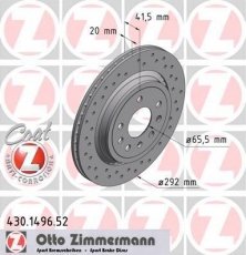 Тормозной диск 430.1496.52 Zimmermann фото 1