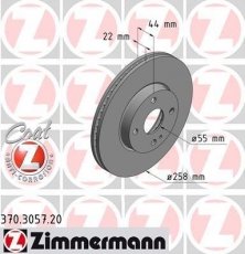 Купить 370.3057.20 Zimmermann Тормозные диски Mazda