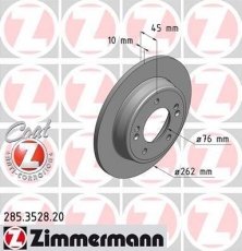 Купить 285.3528.20 Zimmermann Тормозные диски Veloster (1.6, 1.6 GDI, 1.6 T-GDI)
