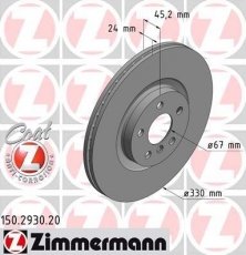Гальмівний диск 150.2930.20 Zimmermann фото 1