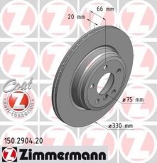Тормозной диск 150.2904.20 Zimmermann фото 1
