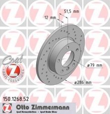 Купить 150.1268.52 Zimmermann Тормозные диски BMW E36 (1.6, 1.7, 1.8, 1.9)