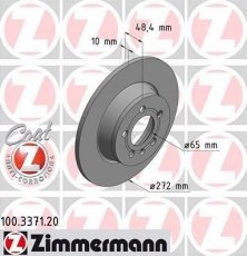 Купить 100.3371.20 Zimmermann Тормозные диски Audi A1 (1.0, 1.4, 1.6, 1.8)