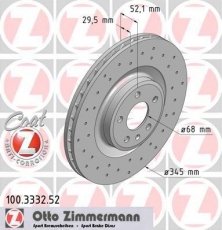 Купить 100.3332.52 Zimmermann Тормозные диски Ауди Ку5 (2.0, 3.0, 3.2)