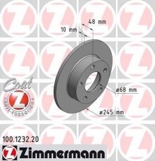 Тормозной диск 100.1232.20 Zimmermann фото 1