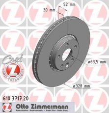 Тормозной диск 610.3717.20 Zimmermann фото 1