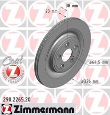 Тормозной диск 290.2265.20 Zimmermann фото 1