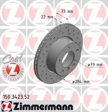 Тормозной диск 150.3423.52 Zimmermann фото 1