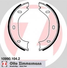 Купить 10990.104.2 Zimmermann Тормозные колодки задние 6 серия Е24 (2.8, 3.0, 3.2, 3.5) 