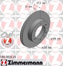 Тормозной диск 590.2820.20 Zimmermann фото 1