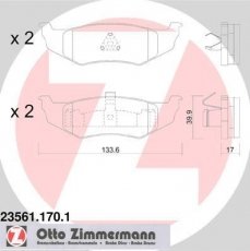 Гальмівна колодка 23561.170.1 Zimmermann –  фото 1