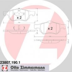 Гальмівна колодка 23807.190.1 Zimmermann –  фото 1