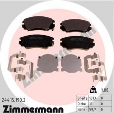 Купить 24415.190.2 Zimmermann Тормозные колодки передние Малибу (2.0, 2.4) 
