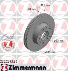 Гальмівний диск 230.2373.20 Zimmermann фото 1
