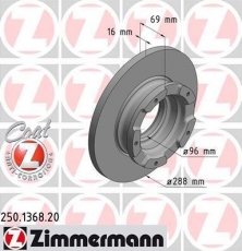 Купити 250.1368.20 Zimmermann Гальмівні диски Transit 8 (2.0 TDCi, 2.2 TDCi)