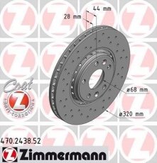 Купить 470.2438.52 Zimmermann Тормозные диски Лагуну 3 (2.0, 3.0, 3.5)