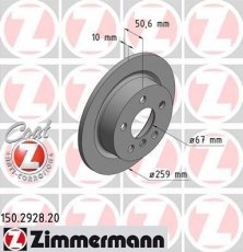 Тормозной диск 150.2928.20 Zimmermann фото 1