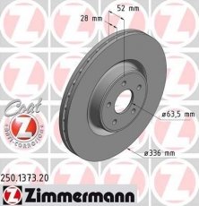 Купити 250.1373.20 Zimmermann Гальмівні диски Фокус 2 (2.5 RS, 2.5 RS 500)