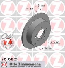Гальмівний диск 285.3512.20 Zimmermann фото 1