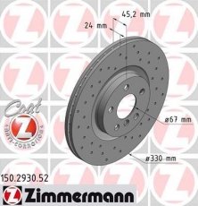 Купить 150.2930.52 Zimmermann Тормозные диски БМВ Х1 Е48 2.0