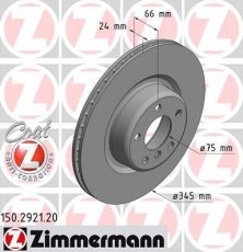 Гальмівний диск 150.2921.20 Zimmermann фото 1