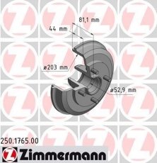 Купить 250.1765.00 Zimmermann Тормозной барабан Фокус 1 (1.4, 1.6, 1.8, 2.0)
