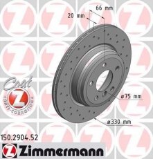 Тормозной диск 150.2904.52 Zimmermann фото 1