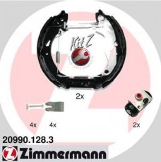 Купити 20990.128.3 Zimmermann Гальмівні колодки задні Фієста 6 (1.2, 1.4, 1.5, 1.6) 