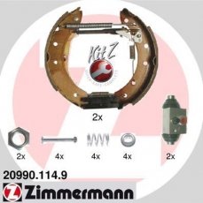 Купити 20990.114.9 Zimmermann Гальмівні колодки задні Пежо 206 (1.1, 1.4, 1.6, 1.9, 2.0) 