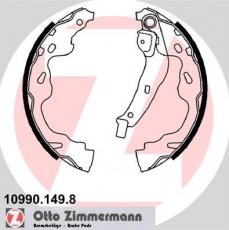 Купити 10990.149.8 Zimmermann Гальмівні колодки задні Citroen C1 (1.0, 1.2, 1.4) 