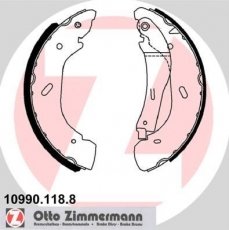 Купить 10990.118.8 Zimmermann Тормозные колодки задние Транзит 6 (2.0, 2.3, 2.4) 