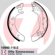 Купити 10990.118.0 Zimmermann Гальмівні колодки задні Мондео (1, 2) (1.6, 1.8, 2.0) 