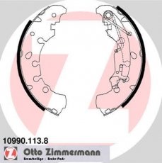 Купить 10990.113.8 Zimmermann Тормозные колодки задние Corsa D (1.0, 1.2, 1.4) 