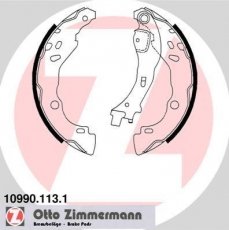 Купить 10990.113.1 Zimmermann Тормозные колодки задние Citroen C3 (1.0, 1.1, 1.2, 1.4, 1.6) 