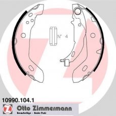 Купить 10990.104.1 Zimmermann Тормозные колодки задние А Класс W168 (1.4, 1.6, 1.7) 