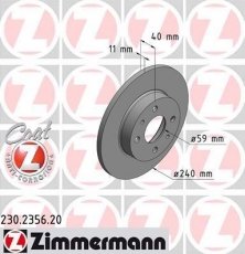 Купити 230.2356.20 Zimmermann Гальмівні диски Punto (1.1, 1.2, 1.4, 1.6, 1.7)