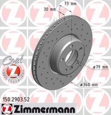 Купить 150.2903.52 Zimmermann Тормозные диски 4-series (F32, F33, F36) (1.5, 2.0, 3.0)