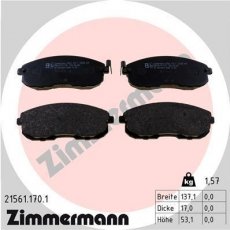 Купить 21561.170.1 Zimmermann Тормозные колодки  Maxima (A32, J30) (2.0, 3.0 i) 