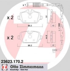 Гальмівна колодка 23623.170.2 Zimmermann –  фото 2