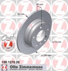 Купити 150.1270.20 Zimmermann Гальмівні диски BMW E46 (1.6, 1.8, 1.9, 2.0)