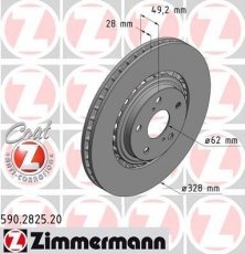 Купить 590.2825.20 Zimmermann Тормозные диски Лексус РХ (350 AWD, 450h, 450h AWD)